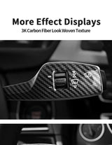 For BMW 5 Series F10 GT (2011-2017) Carbon Fiber Car Steering Column Shifter Cover Gear Shift Lever Auto  Interior Accessories