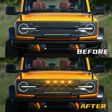 Amber LED Grille Lights for Ford Bronco Badlands 2021-2023 LED Ambient Light MAGIC COLORM
