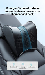 Model 3/Y Neck Pillow: Ergonomic Memory Foam Support & 2.8" Height Adjustment for Ultimate Comfort Car Interior Accessory OEM