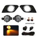 Chrome Cover Fog Light DRL for Nissan X-Trail 2014 LED Ambient Light MAGIC COLORM YELLOW LED BULB