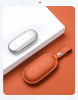 Leather Car Smart Key For Li Lixiang L7 L8 2022 2023 Fob Case Cover For Leading Ideal One Li Auto L9 Keychain Key Accessories