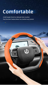 Sports Suede Steering Wheel Cover for Leapmotor