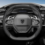 Breathable Anti-Slip Leather Steering Wheel Cover for Peugeot