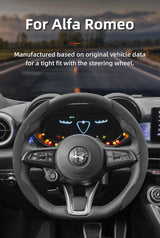 Anti-Slip Suede Steering Wheel Cover for Alfa Romeo Car Interior Accessory Hocasen
