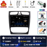 Android 15 2K QLED Head Unit for Mercedes-Benz C-Class 2005–2009
