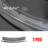 For BYD TANG EV TANG 2024 2025 2026 Car Carbon Fiber ABS Rear Bumper Door Sill Plate Stickers Protector Cover Trim Accessorie