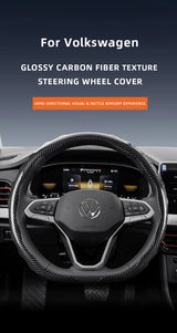 VW Carbon Fiber Wheel Cover for Golf Passat Jetta Car Interior Accessory Hocasen
