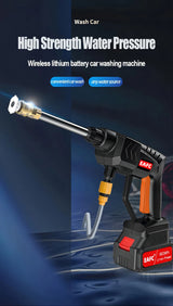 Cordless High Pressure Car Wash Washer Gun 40WH/80WH Electric Water Gun Machine Car Wash Washer EAFC