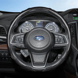 Subaru Carbon Fiber Steering Wheel Cover Black