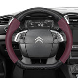 Citroen Breathable Carbon Fiber Leather Cover Car Interior Accessory Hocasen