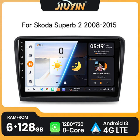 10-Inch Android Multimedia Head Unit for Skoda Octavia 2013-2018 Android Head Unit JIUYIN