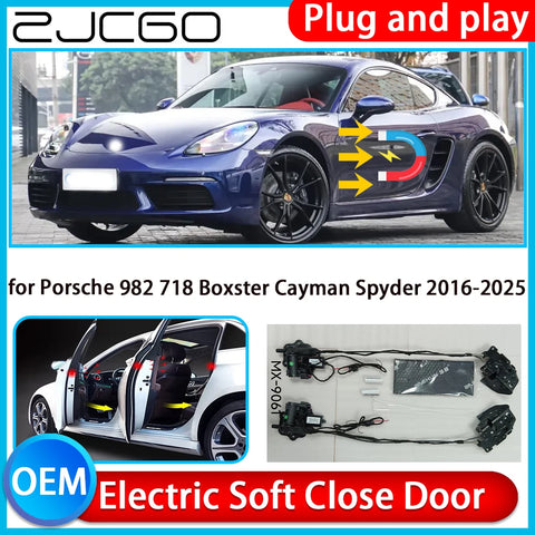 Automatic Electric Soft Close Door Kit for Porsche 718 2016–2025 Car Interior Accessory ZJCGO Default Title