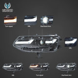 Black LED Projector Headlights for Chevy Camaro 2019 Headlight Assembly VLAND