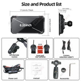 6 Inch CarPlay GPS Navigator with DVR for Motorcycles