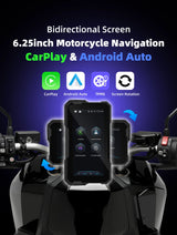 6.25 inch GPS Wireless CarPlay for Universal Moto Android Head Unit EKIY