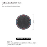 For BMW 1er 2er 3er 4er Z4 X3 X4 IX3 X5 X6 Car Console Multimedia Knob Trim Sticker Carbon Fiber Interior Tuning Accessories