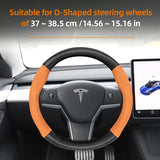 Carbon Fiber Leather Cover for Tesla Model 3 Y X S