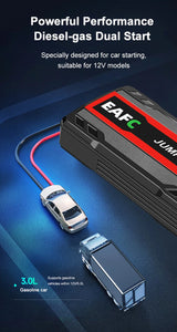 6250A 12000mAh Portable Jump Starter for 10.0L Gas/6.5L Diesel