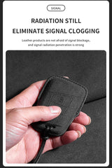 Suede Car Remote Key Case Cover for Volkswagen Golf