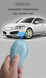 Car Key Case Cover For ARCFOX Alpha S Alpha T αS αT GT ECF ARCFOX-7 PU Leather Car Keychain