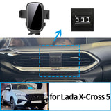 Stable Clip-On Phone Holder Mount Base for Lada X-Cross 5 Car Phone Holder CATUSIKI