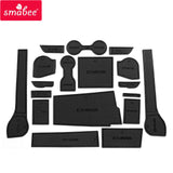 Car Gate Slot Cup Mat for ISUZU D-MAX 2021 - 2024 DMAX Anti-Slip Door Groove Pad Interior Accessories Non-Slip Coaster