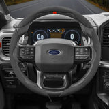 Segmented Suede Steering Cover for Ford Focus