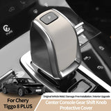 For Chery Tiggo 8 (2019-) Original Leather Center Console Gear Shift Knob Cover Anti Scratch Car Interior Tuning Accessories