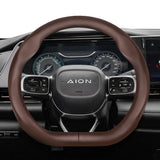 Perforated Leather Steering Wheel Cover for Aion