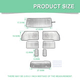 Aluminum Foil Window Visor for Suzuki Jimny 4-Door 2019+ Car Interior Accessory HEBE