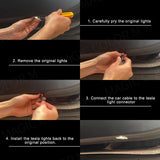 6-LED Ambient Foot-Well Lights for Tesla Model 3 Y S X LED Ambient Light MAGIC COLORM