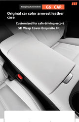For XPeng G6 Car Armrest Box Protective Cover Original Car Color Leather Armrest Box Cover Car Interior Accessory OEM
