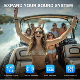 1 DIN Marine Stereo Bluetooth USB for Boat UTV RV Car Interior Accessory AKAMATE