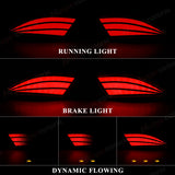 Rear Bumper LED Turn Signal Lights for Lexus RX 2020 LED Ambient Light MAGIC COLORM Pattern A Smoked Lens