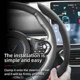 Segmented Suede Steering Cover for Vinfast Models Car Interior Accessory Hocasen