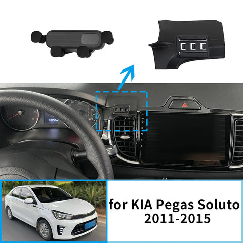 Wireless Charging Phone Mount for KIA Pegas Soluto 2011–2015 Car Phone Holder CATUSIKI