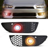 LED Fog Lamps with Angel Eyes Rings for Mitsubishi