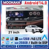 21-Inch Dual Screen Navigation for BMW 5 Series 2010–2017 Android Head Unit AOTSR 4GB 64GB