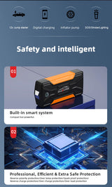 1000A Car Jump Starter with Tire Inflator Jump Starter MINUS TWO