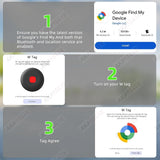 Waterproof Smart Tag GPS Tracker Key Finder Apple Android