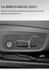 For BMW X3 G45（2025-）Seat Side Control Panel Frame Trim Sticker Car Premium Interior Custom Tuning Accessori Made of Alcantar