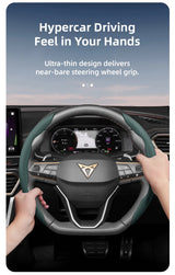 Breathable Leather Steering Wheel Cover for Cupra Models