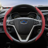 Breathable Leather Cover for Geely D-Shaped Wheel