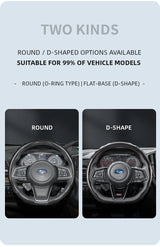 Subaru Carbon Fiber Steering Wheel Cover Black