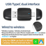 Wireless CarPlay Adapter 2in1 for VW/Audi/Toyota