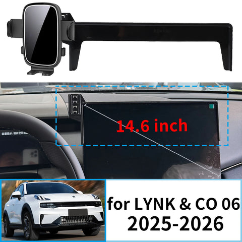 Smart Wireless Charging Phone Mount for Lynk & Co 06 2025–2026 Car Phone Holder CATUSIKI