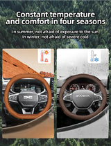 Steering Wheel Cover Ultra-Thin Leather Dacia Duster Car Interior Accessory Hocasen