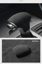 For KIA KX5 Car Gear Shift Lever Boot Cover Protection Decorative Trim Sticker Interior Tuning Accessories Made of Alcantara