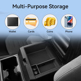 Toyota 4Runner 2025 Center Console Armrest Storage Box Car Tray ABS Organizers Tidying Interior Accessories Black Dashcam | P