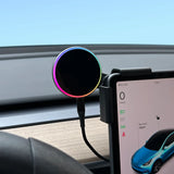 Car Phone Mount Holder 15W Magnetic Wireless Charger Compatible with MagSafe for Tesla Model 3 Y HIGHLAND LAUNCH BYD 2025 202